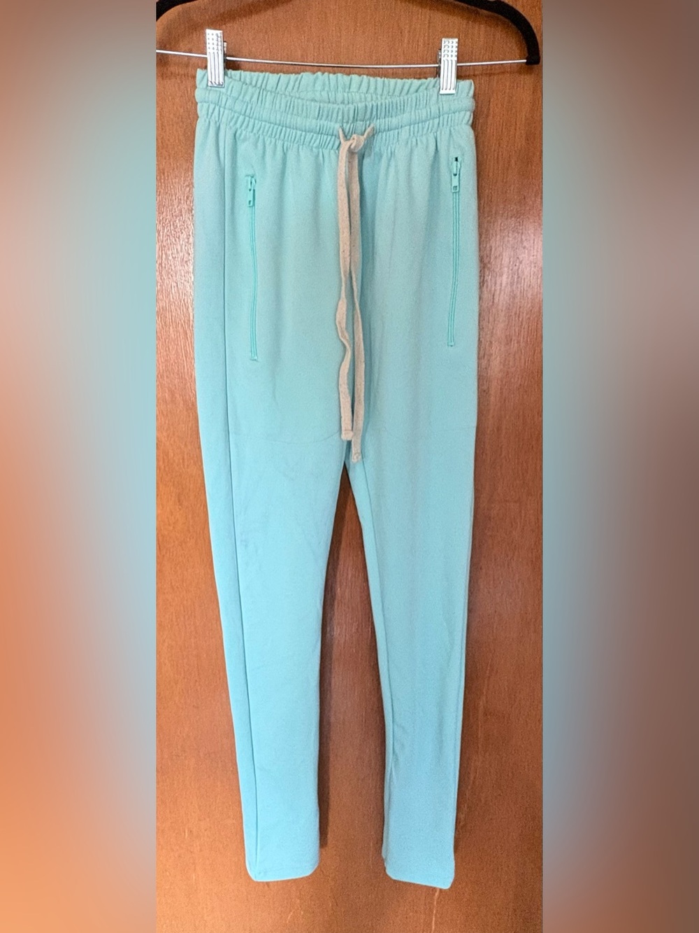 Brand new w/o tag Light Aqua Drawstring Stylish Joggers